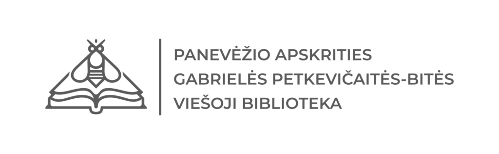 Panevėžio apskrities Gabrielės Petkevičaitės-Bitės viešosios bibliotekos logotipas